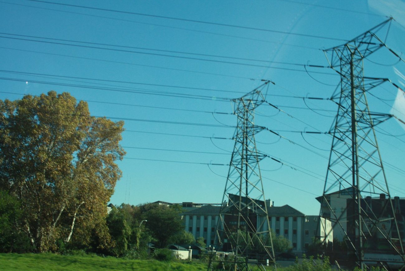 gray transformer tower